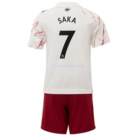 Barn Fotballdrakter Arsenal Saka 7 Borte 2020-21 Kortermet